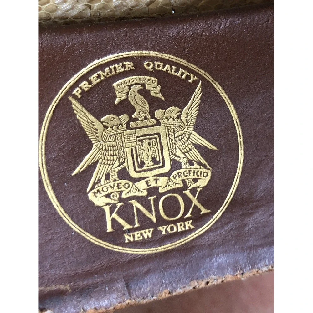 Vintage Knox Premier Fifth Ave NY Straw Hat  Ribbon Band Size 7 1/8 USA